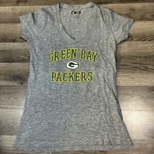 Green Bay Packers Womens NFL team apparel low v neck Size Large